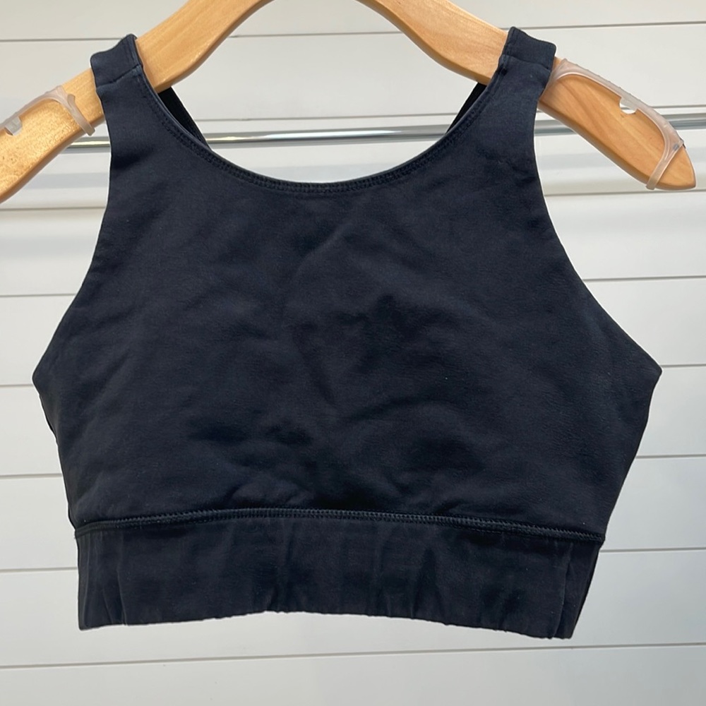 Pact Women's Black High-Neck Sports Bra Small